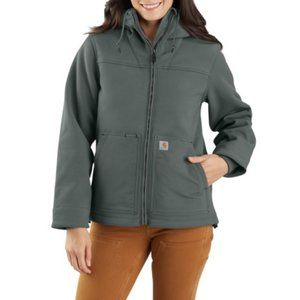NWT Carhartt 104927 Women's Super Dux Relaxed Fit Jacket - Sherpa Lined in Elm